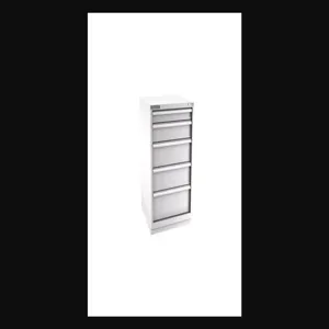 Champion Tool Storage S18000501ILCFTB-LG Cabinet, 28-1/4 x 41-3/4 x 28-1/2 Inch Size, 5 Drawers, 54 Compartment, Light Gray | CJ6BNP