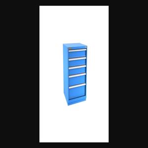 Champion Tool Storage S18000502ILCFTB-BB Cabinet, 28-1/4 x 41-3/4 x 28-1/2 Inch Size, 5 Drawers, 61 Compartment, Bright Blue | CJ6BJT