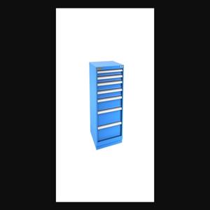 Champion Tool Storage S18000701ILCFTB-BB Cabinet, 28-1/4 x 41-3/4 x 28-1/2 Inch Size, 7 Drawers, 120 Compartment, Bright Blue | CJ6BJW