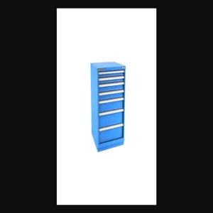 Champion Tool Storage S18000701ILCFTB-BB Cabinet, 28-1/4 x 41-3/4 x 28-1/2 Inch Size, 7 Drawers, 120 Compartment, Bright Blue | CJ6BJW