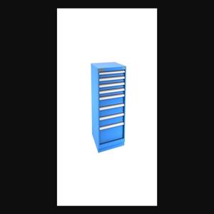 Champion Tool Storage S18000801ILCFTB-BB Cabinet, 28-1/4 x 41-3/4 x 28-1/2 Inch Size, 8 Drawers, 156 Compartment, Bright Blue | CJ6BJY