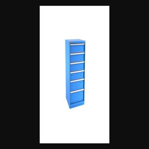 Champion Tool Storage S27000601ILCFTB-BB Cabinet, 28-1/4 x 59-1/2 x 28-1/2 Inch Size, 6 Drawers, 45 Compartment, Bright Blue | CJ6BKE