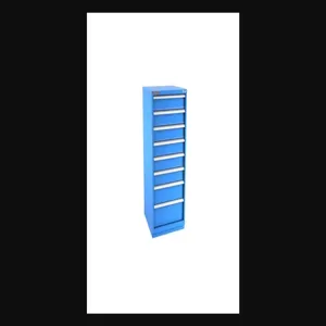 Champion Tool Storage S27000801ILCFTB-BB Cabinet, 28-1/4 x 59-1/2 x 28-1/2 Inch Size, 8 Drawers, 84 Compartment, Bright Blue | CJ6BKH