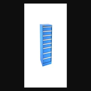 Champion Tool Storage S27000802ILCFTB-BB Cabinet, 28-1/4 x 59-1/2 x 28-1/2 Inch Size, 8 Drawers, 81 Compartment, Bright Blue | CJ6BKJ