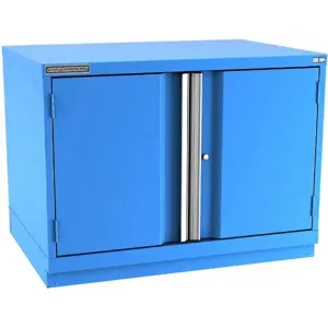 Champion Tool Storage SP12002FDIL-BB Cabinet, 40-1/4 x 29-7/8 x 28-1/2 Inch Size, 2 Doors, 1 Shelf, Bright Blue | CJ6BYZ