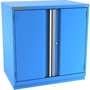 Champion Tool Storage SP18002FDIL-BB Cabinet, 40-1/4 x 41-3/4 x 28-1/2 Inch Size, 2 Doors, 2 Shelves, Bright Blue | CJ6BZB