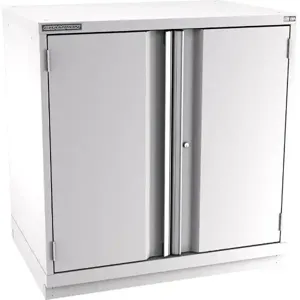 Champion Tool Storage SP18002FDIL-LG Cabinet, 40-1/4 x 41-3/4 x 28-1/2 Inch Size, 2 Doors, 2 Shelves, Light Gray | CJ6CAR