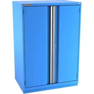 Champion Tool Storage SP27002FDIL-BB Cabinet, 40-1/4 x 59-1/2 x 28-1/2 Inch Size, 2 Doors, 3 Shelves, Bright Blue | CJ6BZD