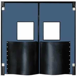 CHASE DOORS 7296XDCBL Swinging Door, 2 Doors, 6 Ft Door Width, 8 Ft Door Height, Cadet Blue | CQ8QGG 12A660