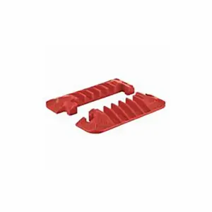 CHECKERS CPEC5X125-O Hinged Cable Protector End Cap, 5 Channels, Hinged, 1 3/8 Inch Max Cable Dia | CQ8QJJ 32RX30