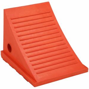 CHECKERS UC1500-6 Wheel Chock, 9 Inch Width, 9 Inch Heightt, 12 Inch Size Dp, Urethane, Grooved | CQ8QKM 444C69