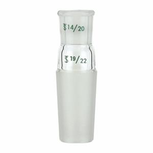 CHEMGLASS CG-1000-42 Adapter, Reducer, Clear, 19/22 Lower Ground Mouth Size | CQ8QNF 21UA99