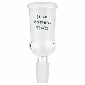 CHEMGLASS CG-1002-07 Adapter, Enlarger, Clear, 24/40 Lower Ground Mouth Size | CQ8QLF 21UC99