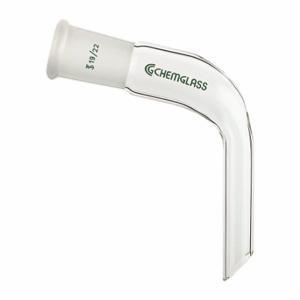 CHEMGLASS CG-1070-19 Adapter, Joint, Clear, 19/22 Lower Ground Mouth Size, Glass | CQ8QMW 21UA91