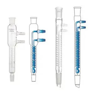 CHEMGLASS CG-1213-14 Condenser, Reflux, 205 mm Overall Lg, 100 mm Jacket Length | CQ8QUZ 21UG05