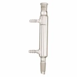 CHEMGLASS CG-1218-A-20 Condenser, Liebig, 185 mm Overall Lg, 110 mm Jacket Length | CQ8QUX 21UE47