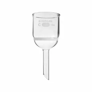 CHEMGLASS CG-1402-10 Buchner Funnel, 8 mm Stem OD - Metric, 40 mm Stem Length - Metric | CQ8QQX 21UD41