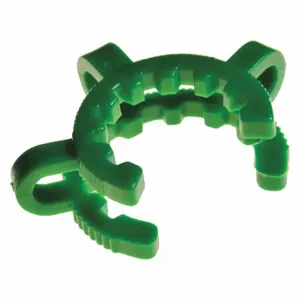 CHEMGLASS CG-145-05 Clamp, Green, Joint, Clamp, 1.5 Inch Base Length, 2 Inch Base Width, 10 Pack | CQ8QUL 21UD73