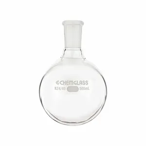 CHEMGLASS CG-1506-24 Round Bottom Flask000 Ml Labware Capacity - Metric, Type I Borosilicate Glass | CQ8RAD 21UD59