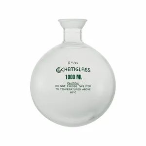 CHEMGLASS CG-1508-P-34 Round Bottom Flask000 Ml Labware Capacity - Metric, Type I Borosilicate Glass | CQ8QYT 21UF85