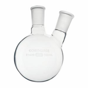 CHEMGLASS CG-1520-49 Round Bottom Flask, 100 Ml Labware Capacity To Metric, Type I Borosilicate Glass | CQ8QYM 21UD81