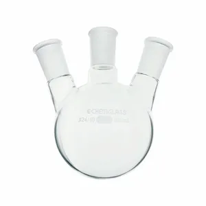 CHEMGLASS CG-1524-50 Round Bottom Flask, 2000 Ml Labware Capacity - Metric, Type I Borosilicate Glass | CQ8RAF 21UG32