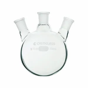 CHEMGLASS CG-1524-A-16 Round Bottom Flask, 500 Ml Labware Capacity Metric, Type I Borosilicate Glass, Boiling | CQ8QZW 21UE93