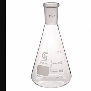 CHEMGLASS CG-1542-12 Erlenmeyer Flask, 1000 Ml Labware Capacity - Metric, Type I Borosilicate Glass | CQ8QVU 21UC84