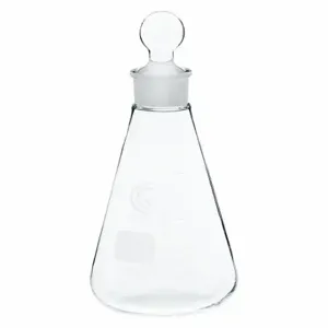 CHEMGLASS CG-1546-07 Erlenmeyer Flask, 125 Ml Labware Capacity - Metric, Type I Borosilicate Glass, 50 To 125Ml | CQ8QVM 21UC70