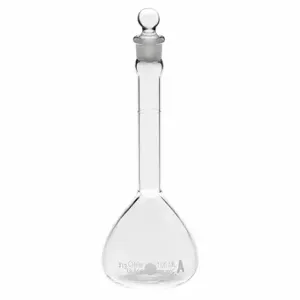 CHEMGLASS CG-1600-01 Volumetric Flask, 5 Ml Labware Capacity Metric, Type I Borosilicate Glass | CQ8RMA 21UA81