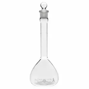 CHEMGLASS CG-1600-02 Volumetric Flask, 10 Ml Labware Capacity Metric, Type I Borosilicate Glass | CQ8RKV 21UC16