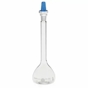 CHEMGLASS CG-1602-04 Volumetric Flask, 50 Ml Labware Capacity Metric, Type I Borosilicate Glass | CQ8RME 21UC47