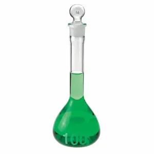 CHEMGLASS CG-1615-05 Volumetric Flask, 5 Ml Labware Capacity Metric, Type I Borosilicate Glass | CQ8RMC 21UC30