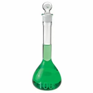 CHEMGLASS CG-1615-20 Volumetric Flask, 20 Ml Labware Capacity Metric, Type I Borosilicate Glass | CQ8RLF 21UC82