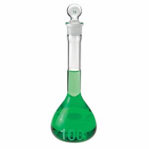 CHEMGLASS CG-1615-50 Messkolben, 50 ml Laborbedarf, metrisch, Typ I Borosilikatglas | CQ8RMJ 21UC85