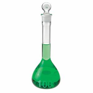 CHEMGLASS CG-1615-50 Volumetric Flask, 50 Ml Labware Capacity Metric, Type I Borosilicate Glass | CQ8RMJ 21UC85