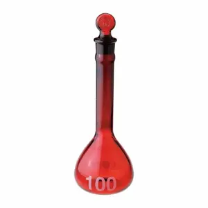 CHEMGLASS CG-1616-10 Volumetric Flask, 10 Ml Labware Capacity Metric, Type I Borosilicate Glass | CQ8RKU 21UD14