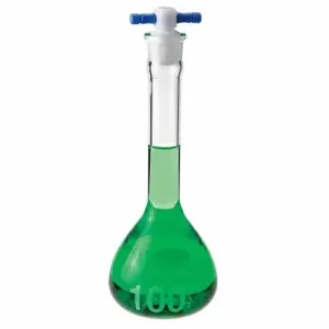 CHEMGLASS CG-1617-25 Volumetric Flask, 25 Ml Labware Capacity Metric, Type I Borosilicate Glass | CQ8RLV 21UC83