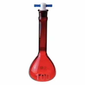 CHEMGLASS CG-1618-20 Volumetric Flask, 20 Ml Labware Capacity Metric, Type I Borosilicate Glass | CQ8RLH 21UD24