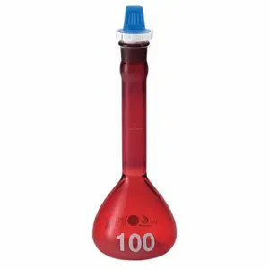 CHEMGLASS CG-1620-20 Volumetric Flask, 20 Ml Labware Capacity Metric, Type I Borosilicate Glass | CQ8RLK 21UC27