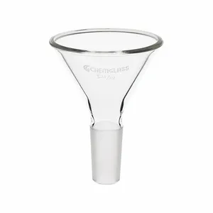 CHEMGLASS CG-1720-02 Powder Funnel, 48.11 mm Stem Length To Metric, 128 mm Labware Height To Metric, Glass | CQ8QXZ 21UD50