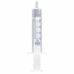 CHEMGLASS CG-3080-04 Syringe, 5Ml, 100 PK | CQ8QXQ 21UC49