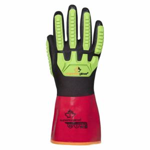 CHEMSTOP S15KGVNVB9 Gloves, A4 Cut, Impact-Resistant, PVC, 9PR | CQ8RNJ 361ZM2