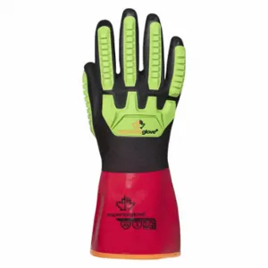 CHEMSTOP S15KGVNVB8 Gloves, A4 Cut, Impact-Resistant, PVC, 8PR | CQ8RNF 361ZM1