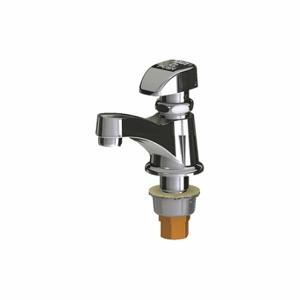 CHICAGO FAUCETS 335-E12COLDABCP Single Supply Metering Sink Faucet | CQ8RYX 21FM49