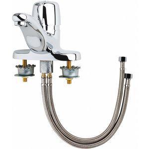 CHICAGO FAUCETS 3600-E2805AB Brass Bathroom Faucet, Push Handle Type, No. of Handles 1 | CD2YUU 52CE54