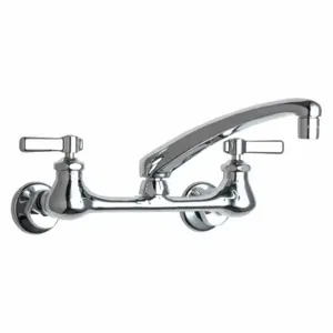 CHICAGO FAUCETS 540-LDL8ABCP Hot And Cold Water Sink Faucet, 2.2 GPM Flow Rate, Lever | CQ8RYH 21FV09