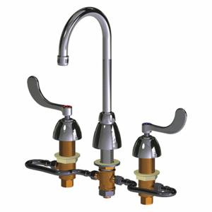 CHICAGO FAUCETS 786-HGN2AE35XKAB Schwanenhals-Küchen-/Badezimmerarmatur, Chicago Faucets, 786, Chrom-Finish, 1.5 GPM Durchflussrate | CQ8TBP 48YD82