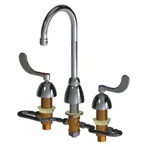 CHICAGO FAUCETS 786-HGN2AE35XKAB Gooseneck Kitchen/Bathroom Faucet, Chicago Faucets, 786, Chrome Finish, 1.5 GPM Flow Rate | CQ8TBP 48YD82