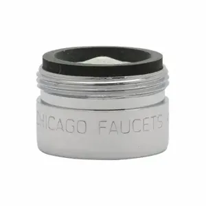 CHICAGO FAUCETS E74JKABCP Laminar Outlet, Chicago Faucets, 13/16 Inch-27 Thread Size, 1 gpm Flow Rate | CQ8RYM 48YD50